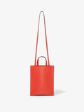 Side image of Small Twin Tote in VERMILLION