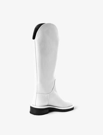 3/4 Back image of Pipe Riding Boots in WHITE.jpg