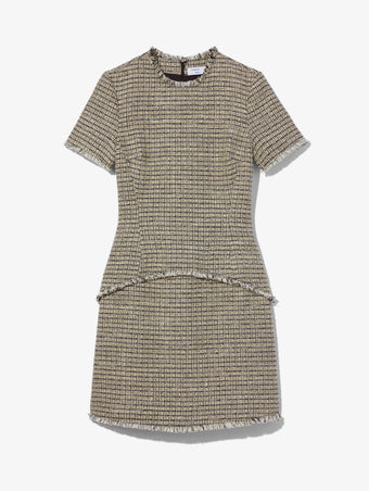 Still Life image of Tweed Mini Dress in YELLOW MULTI