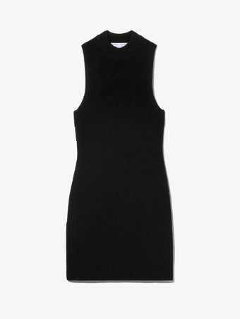 Still Life image of Sleeveless Cashfeel Mini Dress in BLACK