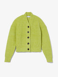 Still Life image of Fluffy Knit Cardigan in AVOCADO/HONEYDEW