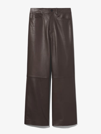 Still Life image of Leather Culottes in MOCHA