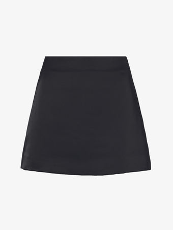 Still Life image of Satin Mini Skirt in BLACK