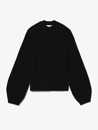 Still Life image of Bell Sleeve Cashfeel Sweater in BLACK