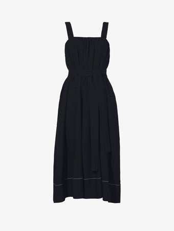 Still Life image of Drapey Suiting Belted Dress in BLACK