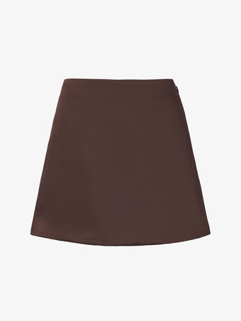 Still Life image of Satin Mini Skirt
 in MOCHA