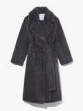 Still Life image of Faux Fur Belted Coat in DARK GREY