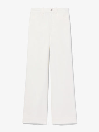 Flat image of Cotton Twill Culotte in off white