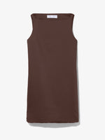 Still Life image of Sleeveless Satin Dress in MOCHA