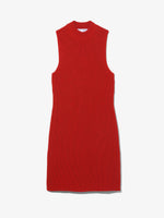 Still Life image of Sleeveless Cashfeel Mini Dress in VERMILLION