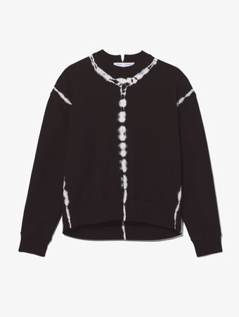 Still Life image of Tie Dye Sweatshirt in BLACK/OFF WHITE