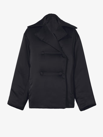 Still Life image of Satin Jacket in BLACK