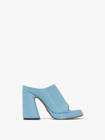 Front image of Forma Platform Sandals in Light/Pastel Blue