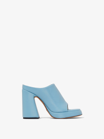 Front image of Forma Platform Sandals in Light/Pastel Blue