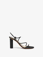 Front image of Sculpt Sandals in BLACK