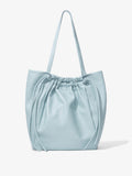 Back image of Drawstring Tote in BLUE STONE