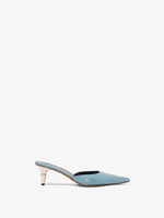 Side image of Spike Mules in Light/Pastel Blue