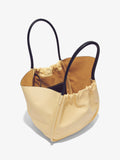 Aerial image of XL Ruched Tote in PALE YELLOW