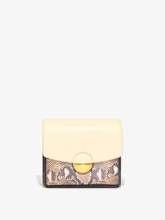 Front image of Printed Snake Dia Day Bag in NATURAL MULTI