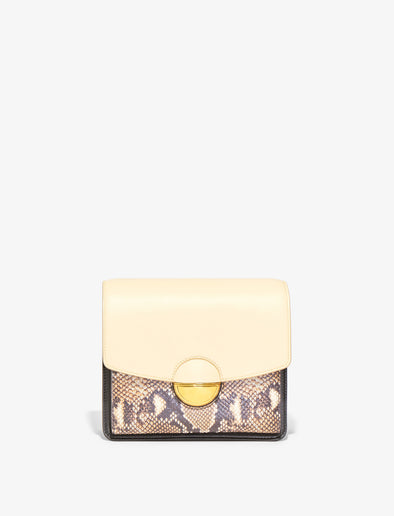 Front image of Printed Snake Dia Day Bag in NATURAL MULTI