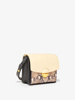 Side image of Printed Snake Dia Day Bag in NATURAL MULTI