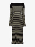 Still Life image of Boucle Mini Stripe Knit Dress in BLACK MULTI