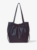 Front image of Drawstring Tote in DARK NAVY