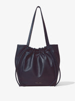 Front image of Drawstring Tote in DARK NAVY