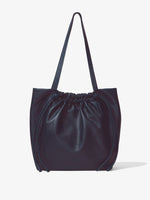 Back image of Drawstring Tote in DARK NAVY