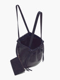 Interior image of Drawstring Tote in DARK NAVY