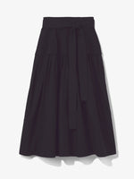 Still Life image of Poplin Belted Skirt in BLACK