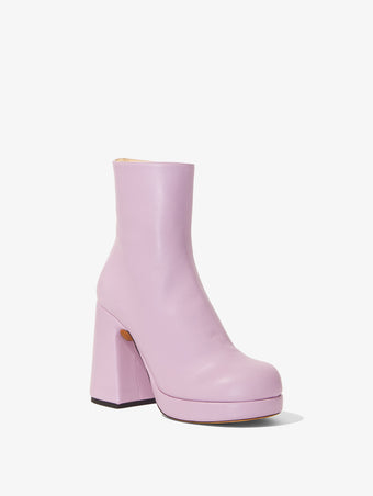 3/4 Front image of Forma Platform Boots in Light/Pastel Purple
