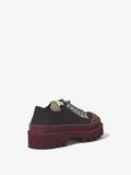 Proenza Schouler back 3/4 image of Fabri Lace Up Shoe in black