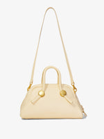 Front image of Bowler Bag in BIRCH with strap extended