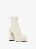Front 3/4 image of Forma Platform Boots in Natural