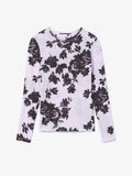 Still Life image of Printed Floral T-Shirt in PURPLE MULTI