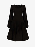 Still Life image of Viscose Crepe Jersey Dress in BLACK