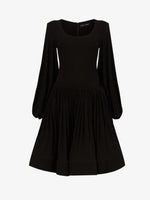 Still Life image of Viscose Crepe Jersey Dress in BLACK