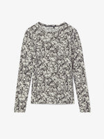 Still Life image of Printed Floral T-Shirt in BLACK MULTI