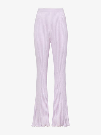 Still Life image of Velvet Rib Knit Pants in LIGHT LAVENDER
