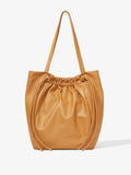 Front image of Drawstring Tote in CARAMEL