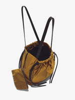 Interior image of Nylon Drawstring Tote in FATIGUE