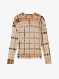 Flat image of Tie Dye T-Shirt in brown multi