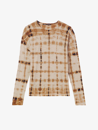 Flat image of Tie Dye T-Shirt in brown multi