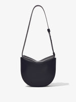 Back image of Medium Baxter Leather Bag in BLACK