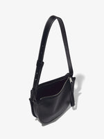 Interior image of Medium Baxter Leather Bag in BLACK