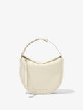 Front image of Medium Baxter Leather Bag in IVORY