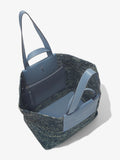 Aerial image of XL Morris Raffia Tote in DOVE GREY