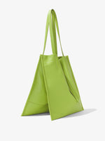 Front image of Twin Nappa Tote in MATCHA