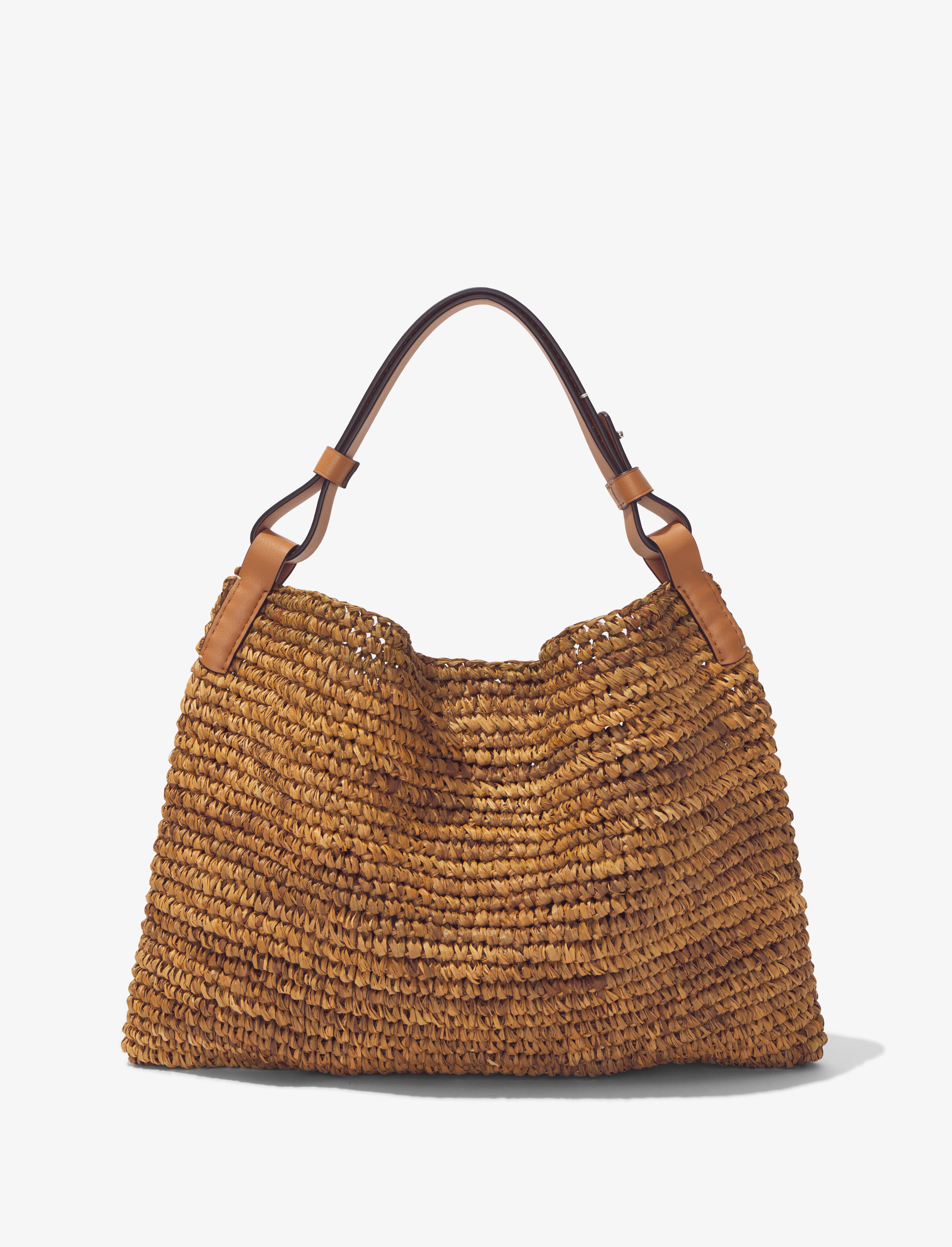 Proenza Schouler White Label Spring raffia bucket bag - Blue